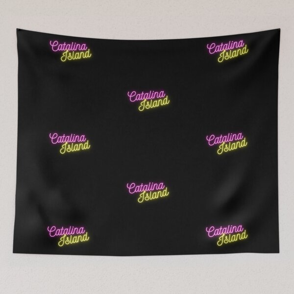 Item preview, Catalina Island in neon script, all profit supports ocean conservation  designed and sold by seekingclarity.