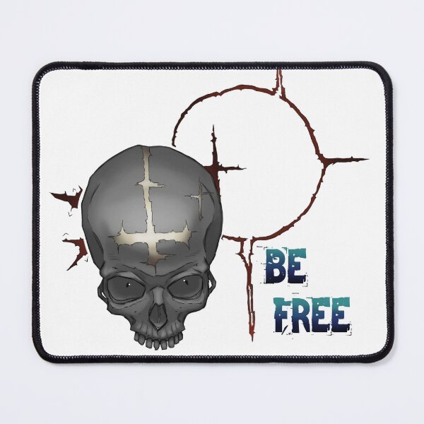 Item preview, Cybersigil Skull Cross "Be Free" Blue designed and sold by SourtArt.