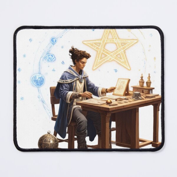 Item preview, Alchemy and Celestial Symbols: Enchanting Alchemist's Workspace Art designed and sold by rajasekhark.