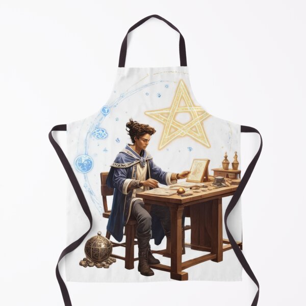 Item preview, Alchemy and Celestial Symbols: Enchanting Alchemist's Workspace Art designed and sold by rajasekhark.