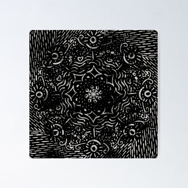Item preview, Black Patch Mandala designed and sold by UnToasted.