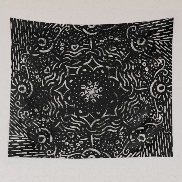 Item preview, Black Patch Mandala designed and sold by UnToasted.