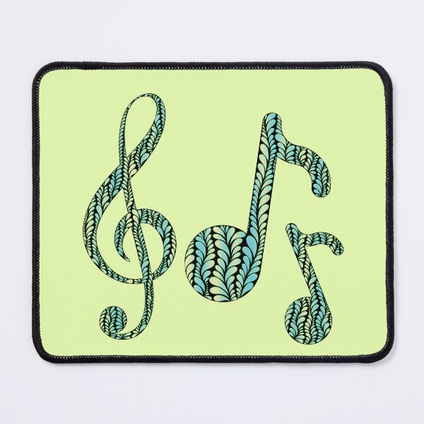 Item preview, Zen Art - Yellow Blue Green Music Notes designed and sold by SpeakBoldly.
