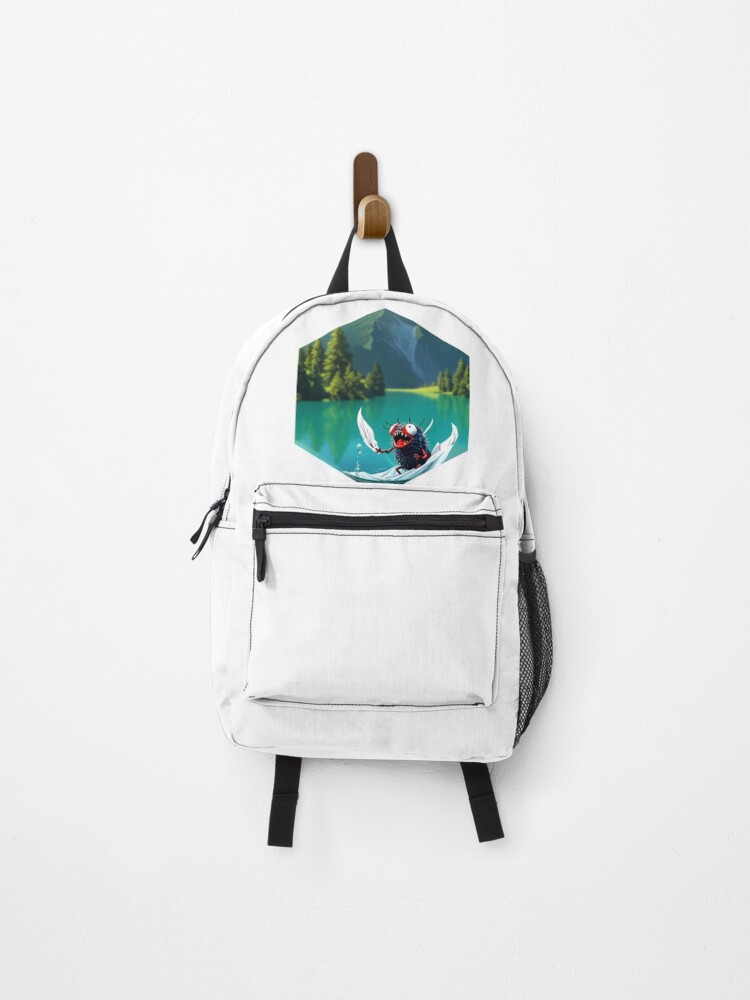 Thumbnail 1 of 3, Backpack, Shouting Fly designed and sold by AbsoluteA.