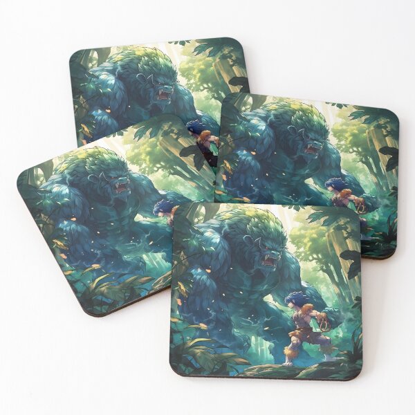 Item preview, Forest Battle Gorilla vs Hunter designed and sold by PCGDrawing.
