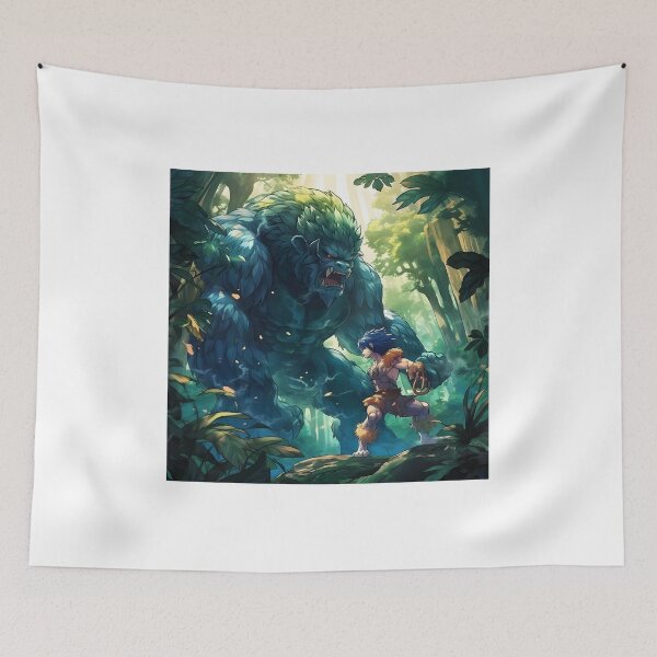 Item preview, Forest Battle Gorilla vs Hunter designed and sold by PCGDrawing.
