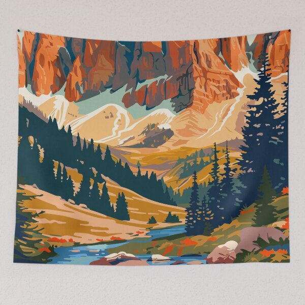 Aperçu de l'œuvre Italie Art Dolomites Graphique créée et vendue par LVTFCOarts.
