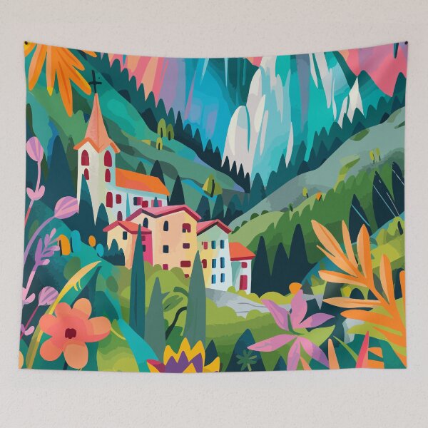 Aperçu de l'œuvre Art Italie Dolomites Graphique créée et vendue par LVTFCOarts.