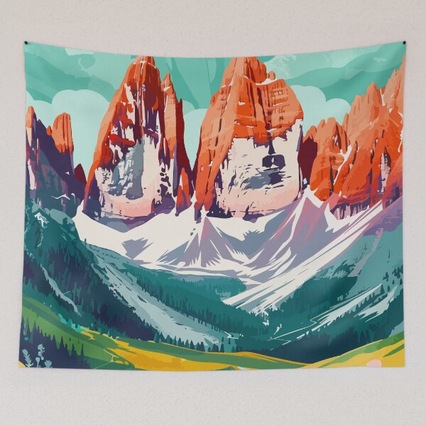 Artikelvorschau, Minimalistische Dolomiten-Kunstästhetik entworfen und verkauft von LVTFCOarts.