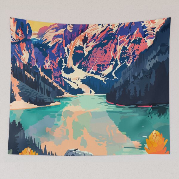 Artikelvorschau, Minimalistische Dolomiten Alpen Kunst Italien entworfen und verkauft von LVTFCOarts.