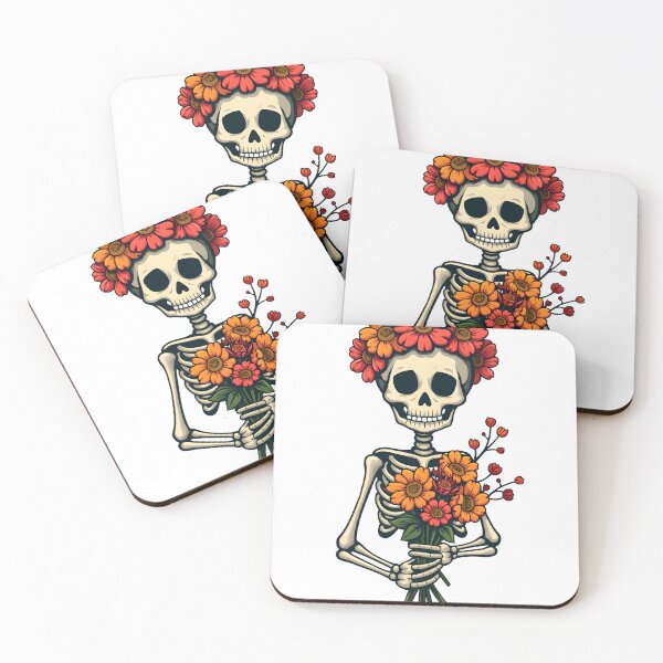 Item preview, Floral Embrace Skeleton designed and sold by deepakrode7.