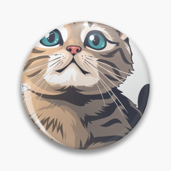 Item preview, cute cat tabby with blue eys designed and sold by GinnyGi.