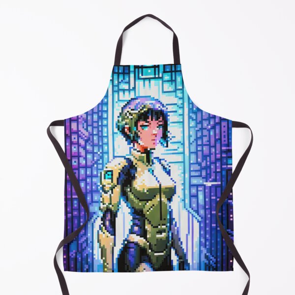Artikelvorschau, Pixel Art Portrait Cyberpunk Mädchen 16 Bit entworfen und verkauft von Smash-420.