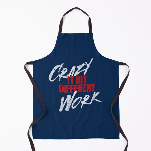 Item preview, "Crazy Work: It Hit Different" (Blue) Design | Inspirational Message | Hustler's Ambition | Fashion designed and sold by NovaCrestShop.