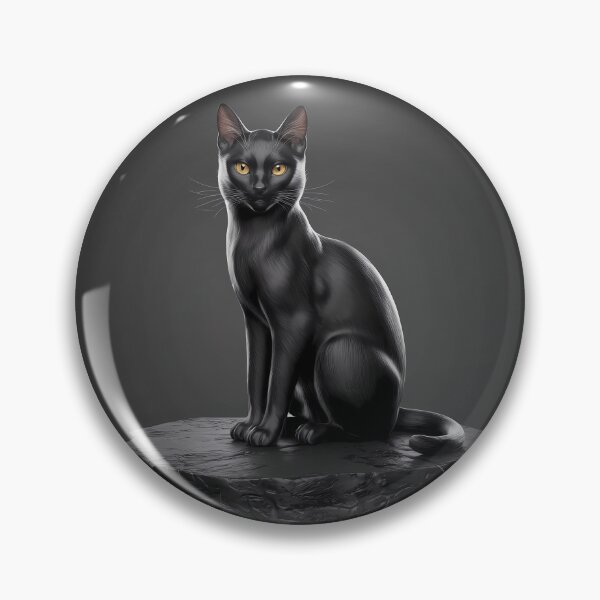 Item preview, Black Cat on Stone designed and sold by magicalshops.