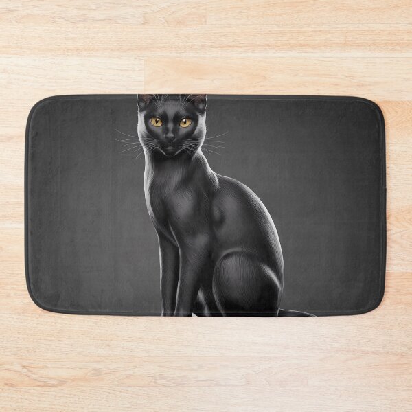 Item preview, Black Cat on Stone designed and sold by magicalshops.