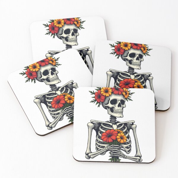 Item preview, Floral Embrace Skeleton designed and sold by deepakrode7.