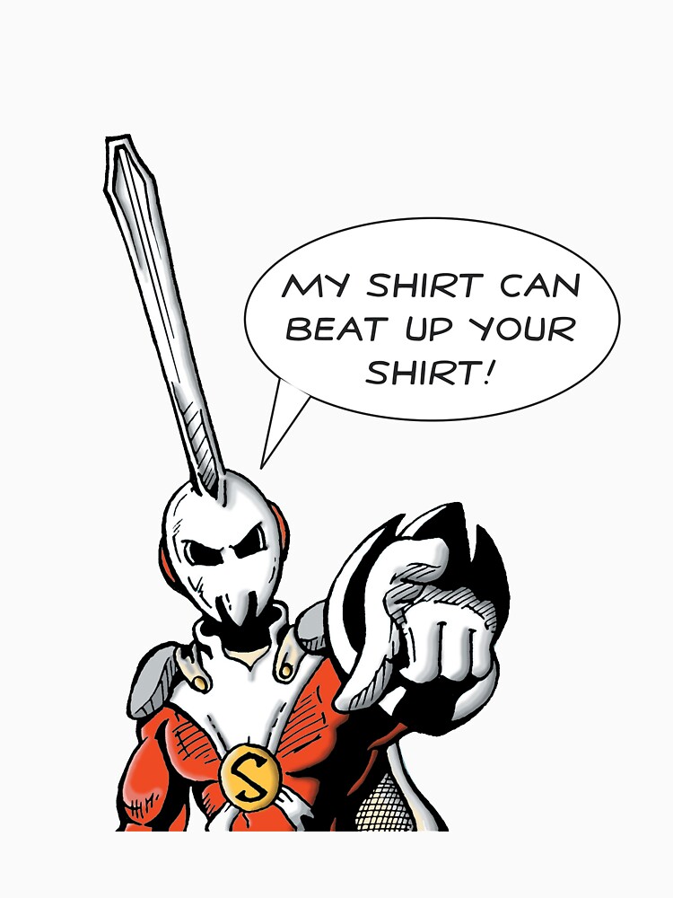 Thumbnail 7 of 7, Essential T-Shirt, Sporkman "My Shirt Can Beat Up Your Shirt!" designed and sold by TheRealSporkman.
