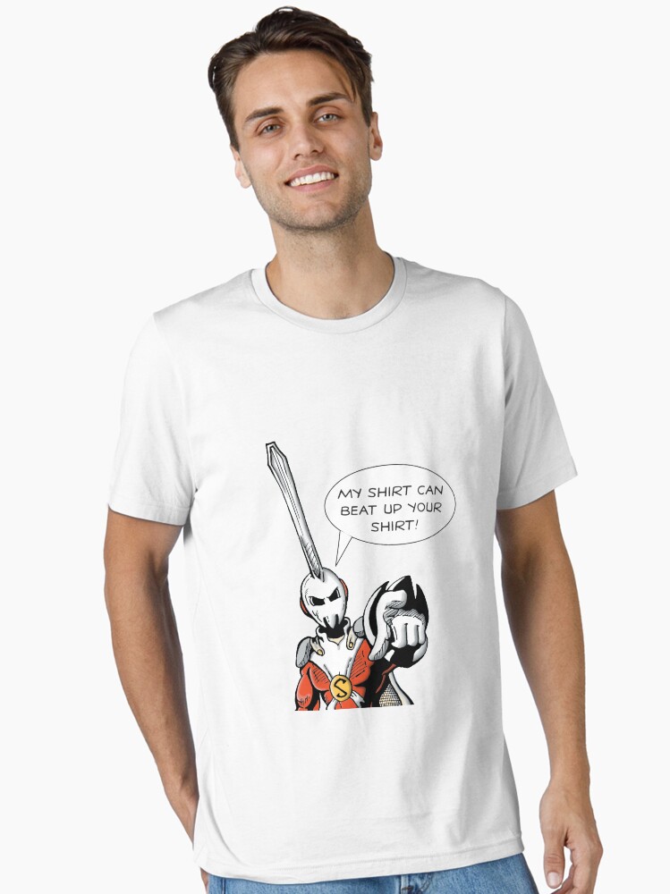 Thumbnail 1 of 7, Essential T-Shirt, Sporkman "My Shirt Can Beat Up Your Shirt!" designed and sold by TheRealSporkman.