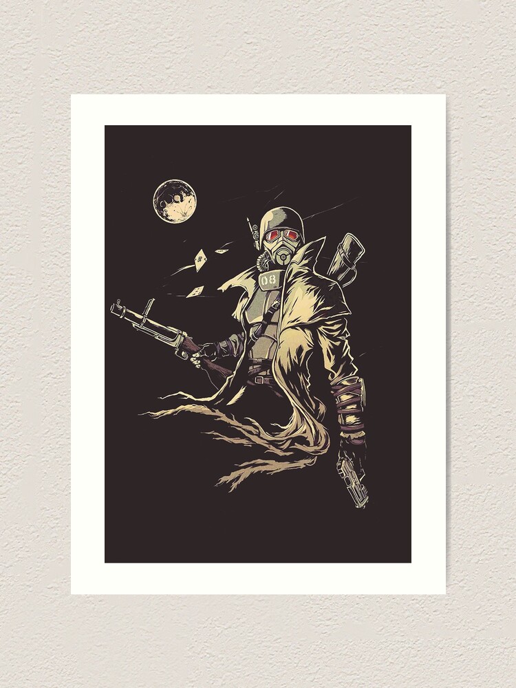 Fallout Ncr Ranger Sketch Fan Art Poster Art Print By Digiartyst Redbubble