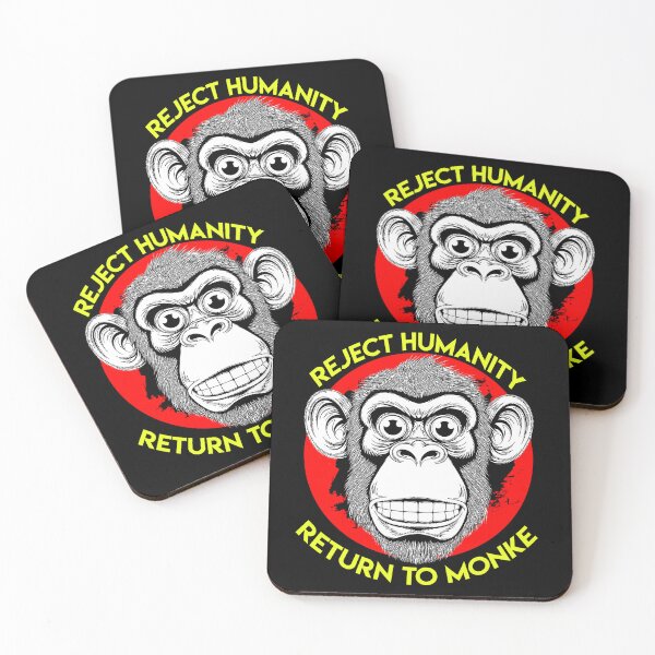 Item preview, Reject Humanity Return to Monke designed and sold by deathanarchy.
