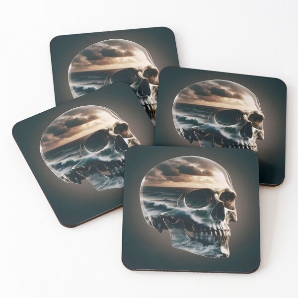 Item preview, Ocean Within: Surreal Skull Art designed and sold by CitrineLinker.
