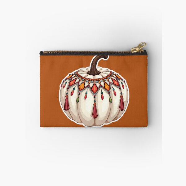 Item preview, Boho White Pumpkin with Tassles designed and sold by ArtfullyRooted.