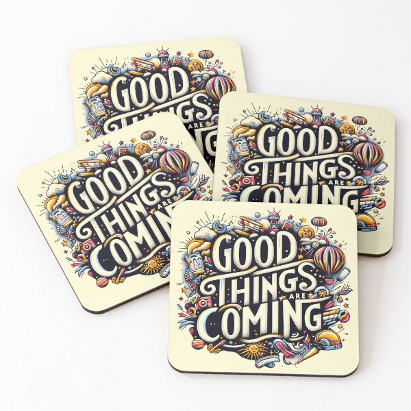 Item preview, Good things are coming, typography designed and sold by maxmaj.