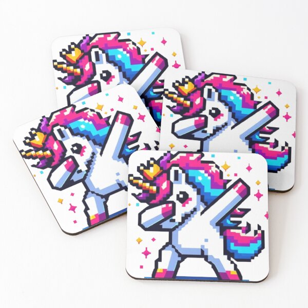 Item preview, Pixelated Dabbing Unicorn - Retro Y2K Vibes  designed and sold by GemBob Creations.
