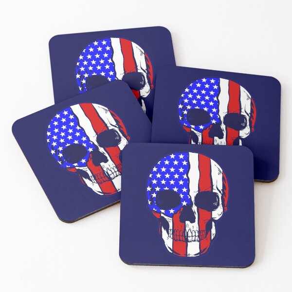Item preview, skull american flag skeleton patriotic  designed and sold by Gossip Rag.