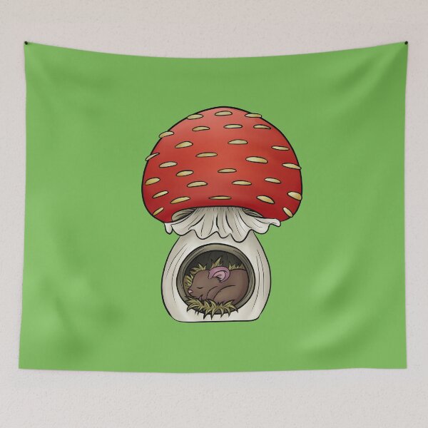 Item preview, Mouse Asleep in Mushroom designed and sold by ChronicCrafting.