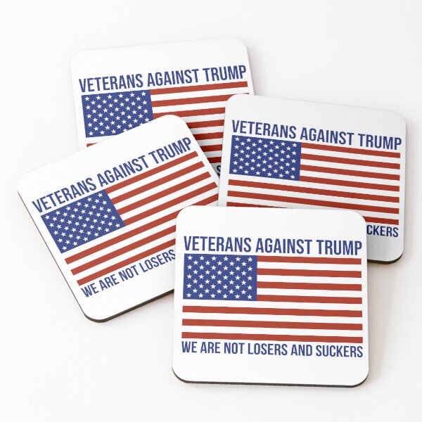 Item preview, Not losers and suckers veterans against Trump design  designed and sold by Rachel the Artist .