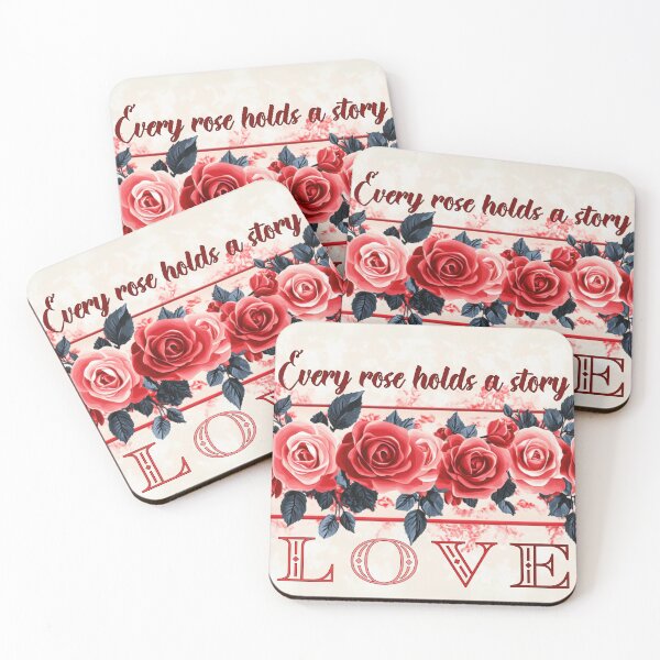 Item preview, "Every red rose bud holds a story of love." designed and sold by bAIryBarn.