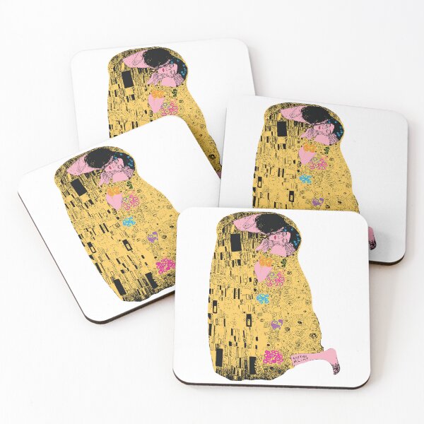 Item preview, Gustav Klimt - The Kiss - minimalized Classic Art Pattern  Comic book colors designed and sold by pelagio.