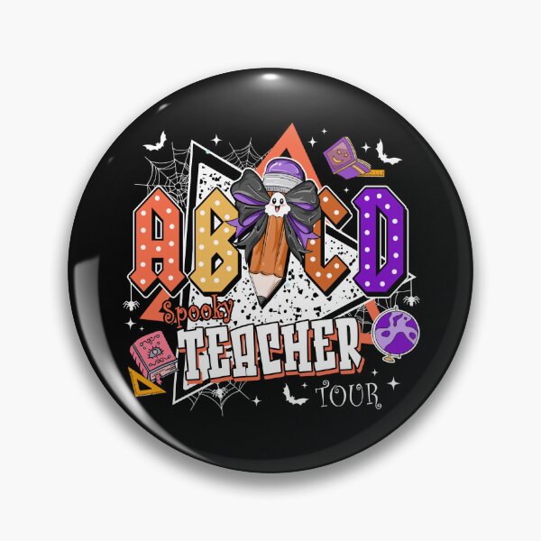 Item preview, ABCD Spooky Teacher Halloween designed and sold by vintagearttee.