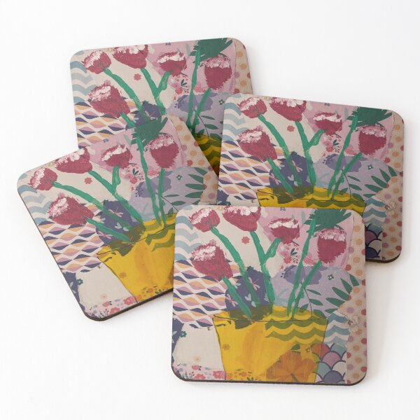 Item preview, Pink Flowers in Vase  designed and sold by FiHoneymanArt.