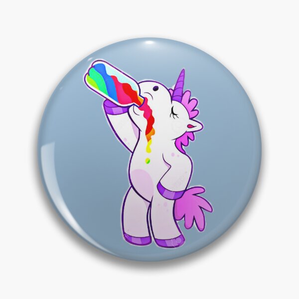Item preview, Unicorn drinking rainbow juice. designed and sold by claireseyeview.