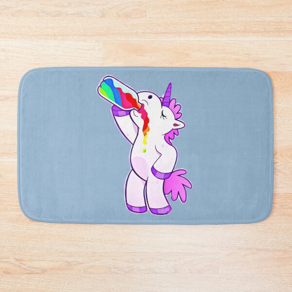 Item preview, Unicorn drinking rainbow juice. designed and sold by claireseyeview.