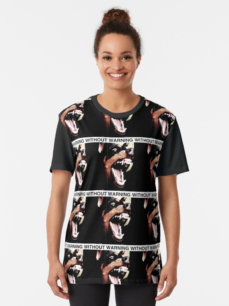 Alternate view of WITHOUT WARNING Graphic T-Shirt