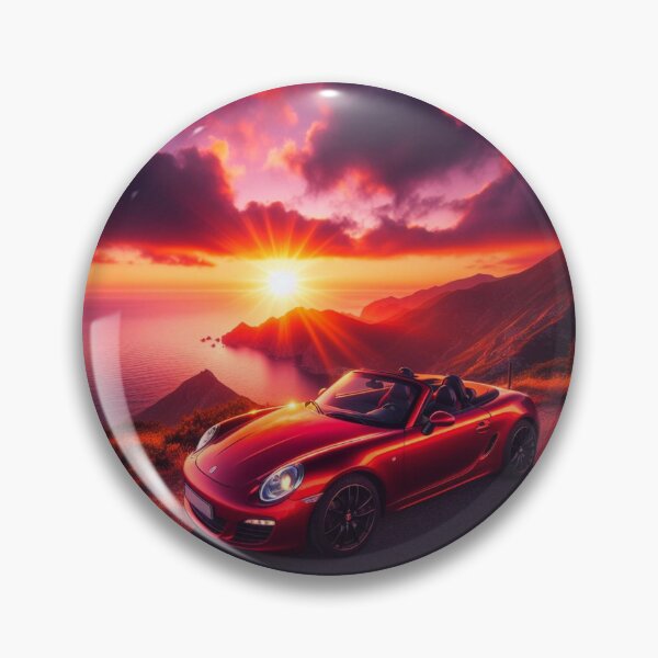 Aperçu de l'œuvre Voiture décapotable et coucher de soleil créée et vendue par TendenciaImpressa.