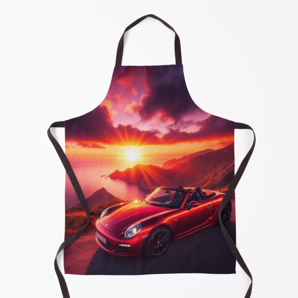 Aperçu de l'œuvre Voiture décapotable et coucher de soleil créée et vendue par TendenciaImpressa.