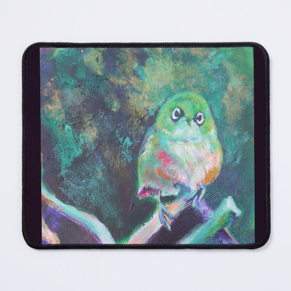 Item preview, Silver Wax Eye (NZ bird) designed and sold by Karin McCombe Jones.