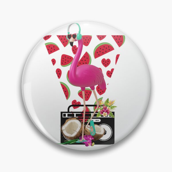 Item preview, Redio shirt, flamingo, exercise shirt, summer shirt, coconut, watermelon designed and sold by BeYourself1993.
