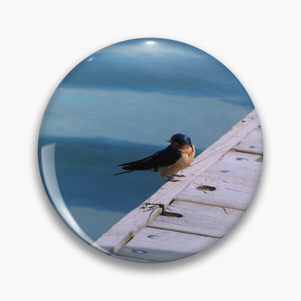 Item preview, Barn Swallow Resting On a Dock designed and sold by BackyardBirder.