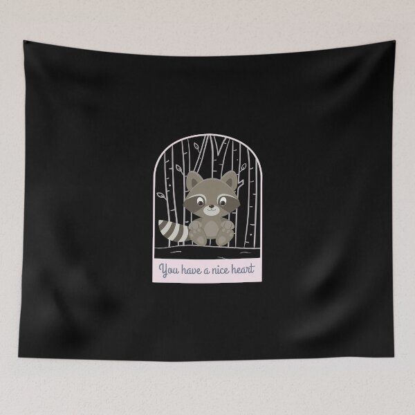 Item preview, Nice Heart Raccoon designed and sold by PB-Sandwich.