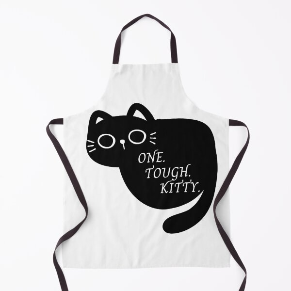 Item preview, Black Cat One Tough Kitty designed and sold by monpetitbijou.