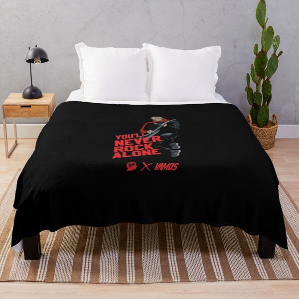 Item preview, Never Rock Alone Jurgen Klopp Liverpool Football Streetwear Black T-Shirt designed and sold by Vamos Store.