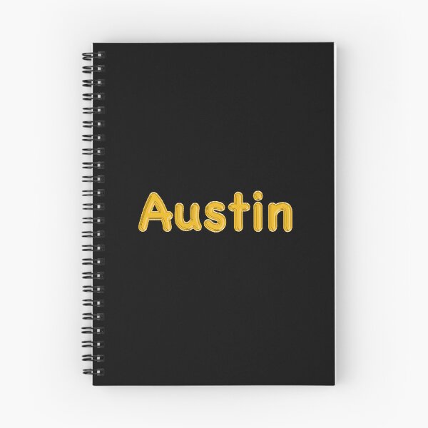 Item preview, Golden Balloon Austin Name Label (Black) designed and sold by NormadWorld.