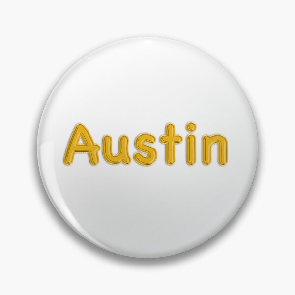 Artikelvorschau, Goldener Ballon Austin Namensaufkleber entworfen und verkauft von NormadWorld.