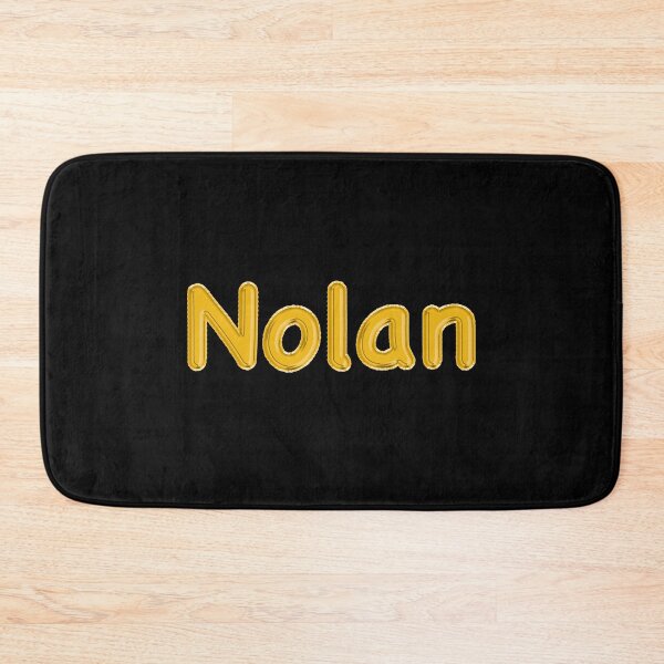 Item preview, Golden Balloon Nolan Name Label (Black) designed and sold by NormadWorld.